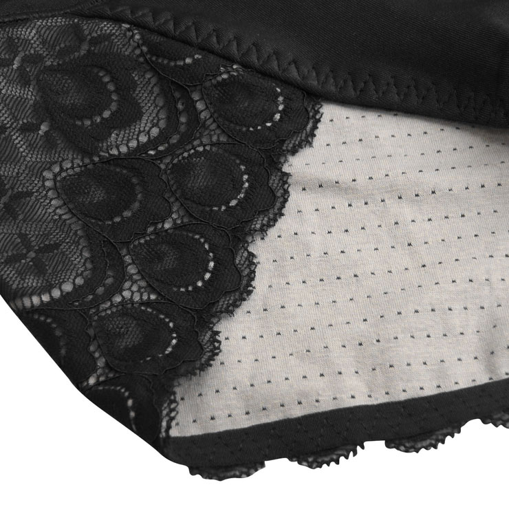 Sexy Apricot/Schwarz High Waist Elastic Slimming Seamless Panties Plus Size Bodyshaper Girdles