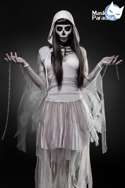 Skeleton Ghost Kostüm-Set